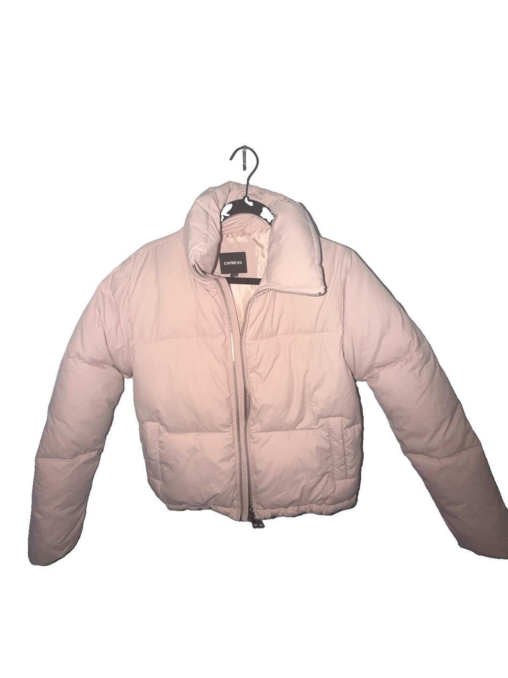 Women’s Express Light Pink XS Puffer Winter Jacket Coat HRC
